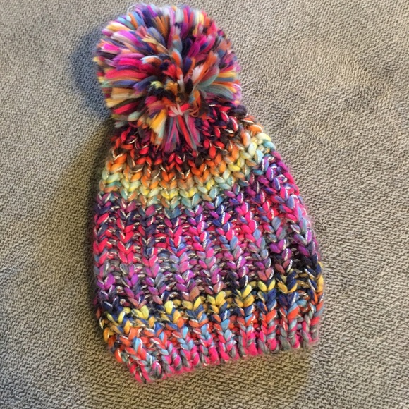 accessory depot Other - Colorful Pom Pom beanie